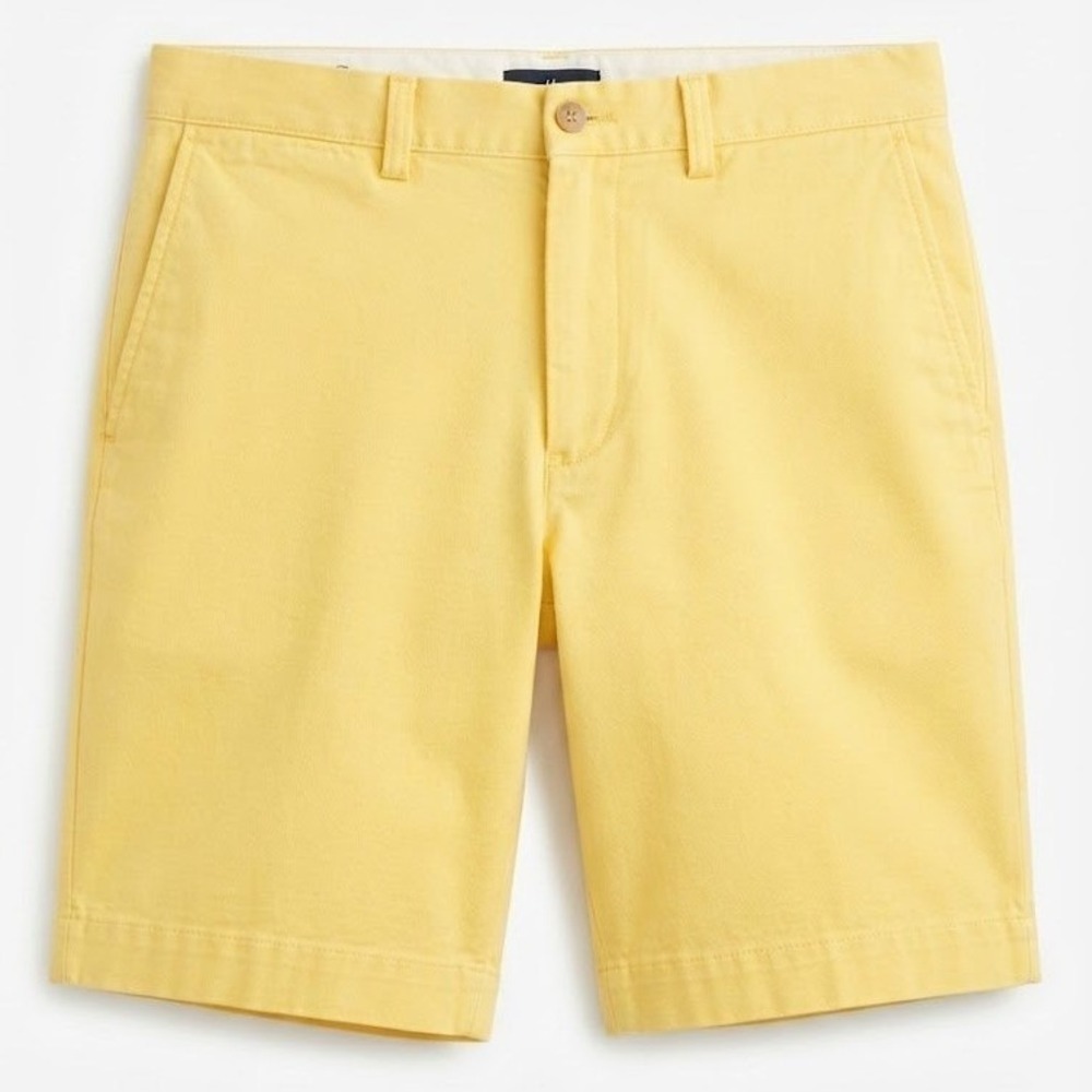 Polo Ralph Lauren Mens 33" x 10" Yellow Cotton Chino Shorts Classic Fit - AC